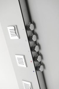 5SIDE SQUARE panel prysznicowy 250x1550mm, aluminium