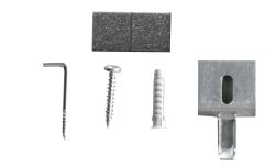 Uchwyt lustra samoprzylepny 120x80x1 mm