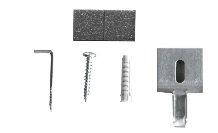 Uchwyt lustra samoprzylepny 120x80x1 mm