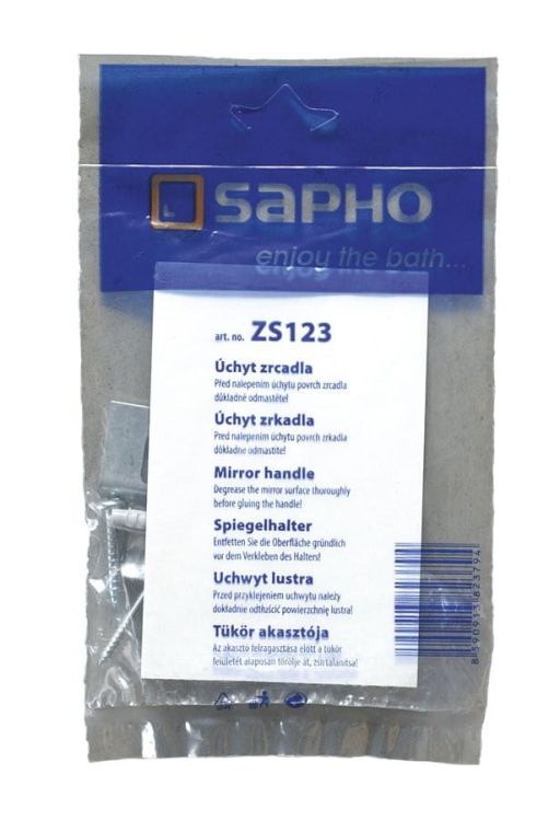 Uchwyt lustra samoprzylepny 120x80x1 mm