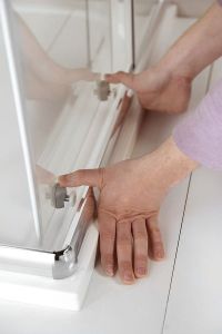 AGGA kabina prysznicowa narożna 800x800mm, szkło czyste