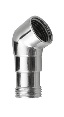 Przejdź do produktu Kolanko prysznicowe między głowicą prysznicową a wężem 1/2", mosiądz/chrom