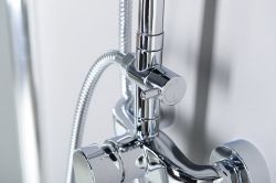 TREVIA zestaw prysznicowy z baterią dźwigniową, chrom