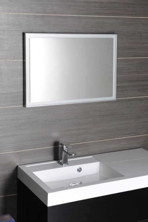 LUMINAR lustro w ramie z podświetleniem LED 900x500mm, chrom