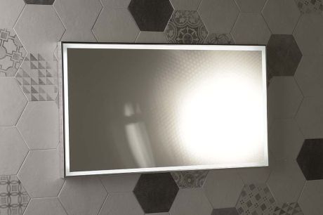 Przejdź do produktu LUMINAR lustro z oświetleniem LED w ramie 120x55cm, chrom