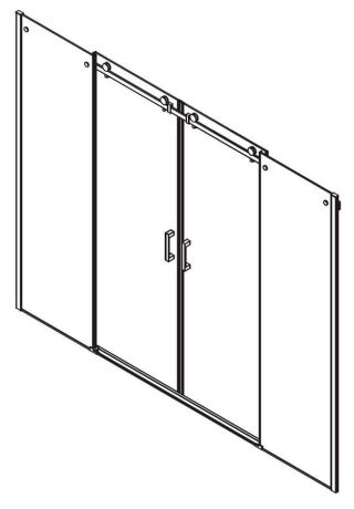 Przejdź do produktu DRAGON drzwi wnękowe 1700mm, szkło czyste