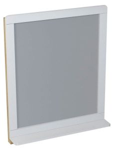 PRIM lustro z półką 70x84x14cm, cedr/białe