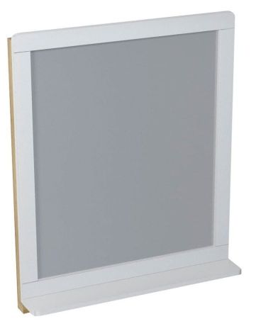 Przejdź do produktu PRIM lustro z półką 70x84x14cm, cedr/białe