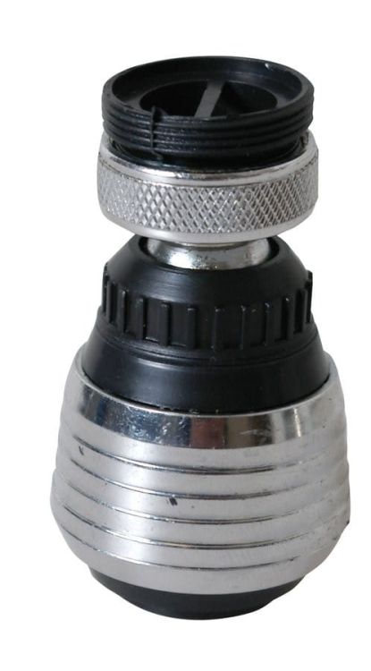 Perlator z przegubem i przełącznikiem, redukcja (F22x1 i M24x1) chrom i plastik