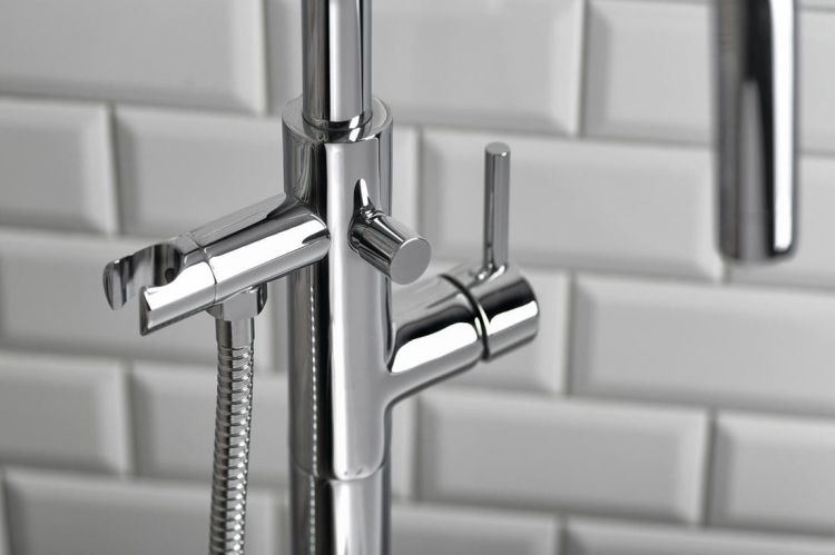 RHAPSODY bateria wannowa z podłączeniem do podłogi, 1050mm, chrom