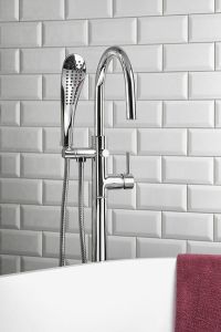 RHAPSODY bateria wannowa z podłączeniem do podłogi, 1050mm, chrom