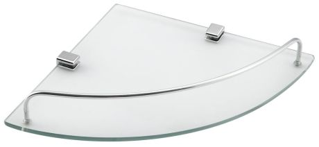 Przejdź do produktu RUMBA półka szklana narożna 250x42x250mm, szkło czyste
