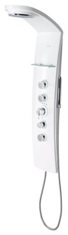 Przejdź do produktu LUK panel prysznicowy narożny z baterią termostatyczną 250x1300mm , biały