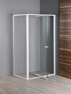 AMICO drzwi prysznicowe uchylne 740-820x1850mm, szkło czyste