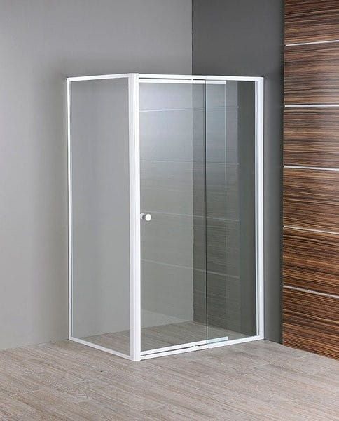AMICO drzwi prysznicowe uchylne 740-820x1850mm, szkło czyste