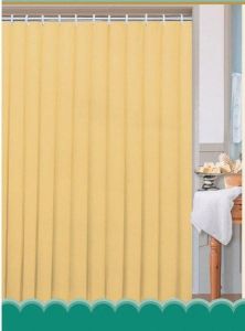 Zasłonka 180x180cm, 100% polyester, jednokolorowa beżowa