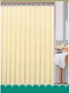 Zasłonka 180x180cm, 100% polyester, jednokolorowa beżowa