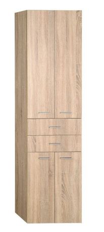 Przejdź do produktu ZOJA/KERAMIA FRESH szafka wysoka z szufladami 50x184x29cm, dąb platin