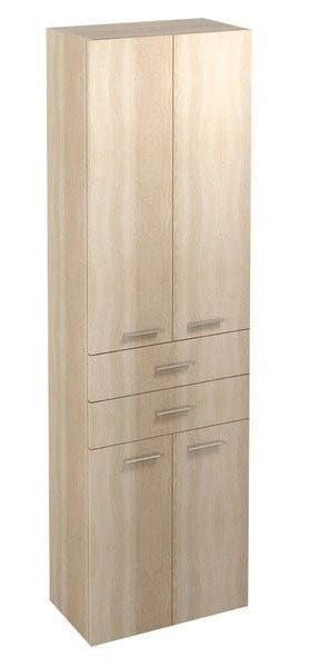 ZOJA/KERAMIA FRESH szafka wysoka z szufladami 50x184x29cm, dąb platin