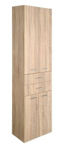 ZOJA/KERAMIA FRESH szafka wysoka z szufladami 50x184x29cm, dąb platin
