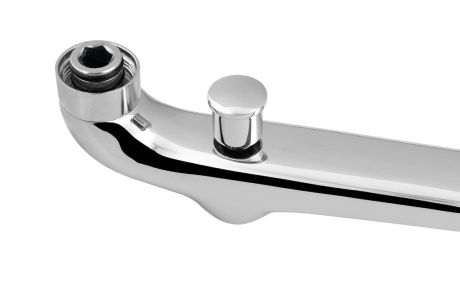 Przejdź do produktu Wylewka z przełącznikiem, 300 mm, płaska,chrom