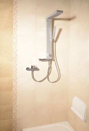 Przejdź do produktu ROME zestaw prysznicowy z podłączeniem do baterii, wysokość 822cm, chrom