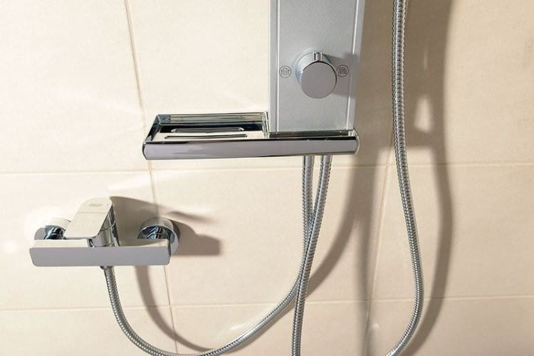 ROME zestaw prysznicowy wys. 822cm, aluminium