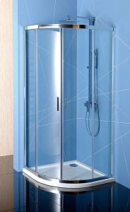 EASY LINE kabina prysznicowa półokrągła 800x800mm, L/R, szkło czyste