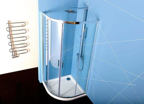 Przejdź do produktu EASY kabina prysznicowa półokrągła 900x900mm, L/R, szkło czyste