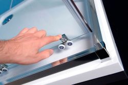 EASY LINE kabina prysznicowa narożna 800x800mm, szkło czyste