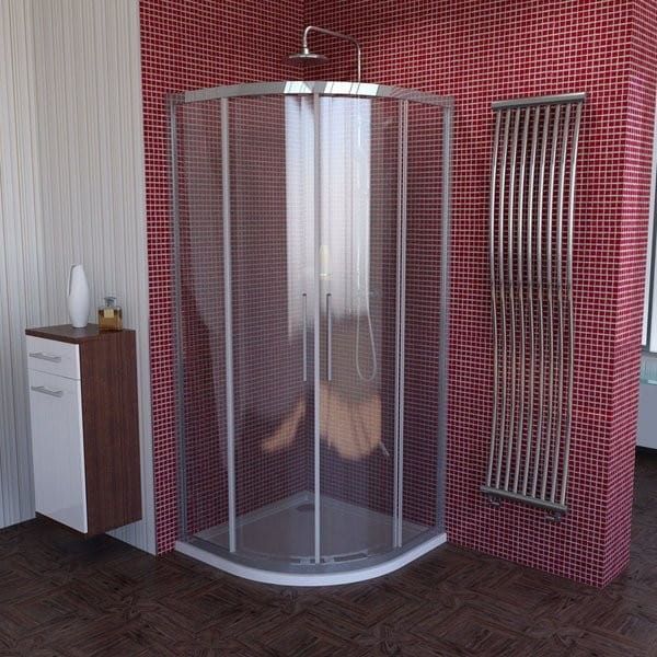 LUCIS LINE kabina prysznicowa półokrągła, 1000x1000mm, R550, szkło czyste