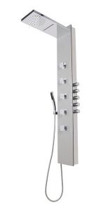 SOUL 200 panel prysznicowy 210x1500mm z baterią termostatyczną, aluminium