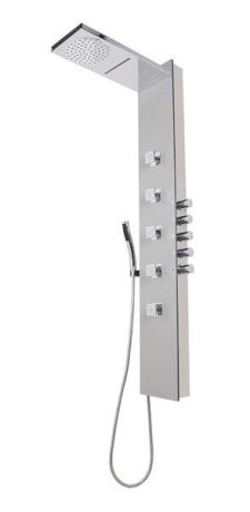 Przejdź do produktu SOUL 200 panel prysznicowy 210x1500mm z baterią termostatyczną, aluminium