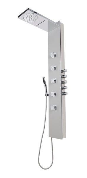 SOUL 200 panel prysznicowy 210x1500mm z baterią termostatyczną, aluminium