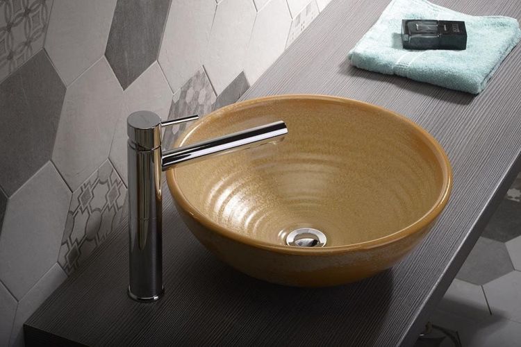 RHAPSODY bateria umywalkowa wysoka z przedłużoną wylewką, bez odpływu, chrom
