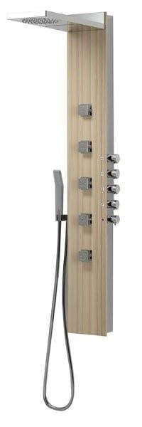 SOUL 200 panel prysznicowy 210x1500mm z baterią termostatyczną, kokos