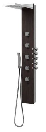 Przejdź do produktu SOUL 200 panel prysznicowy 210x1500mm z baterią termostatyczną, wenge