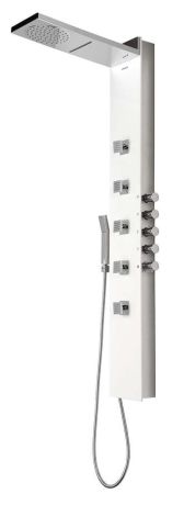 Przejdź do produktu SOUL 200 panel prysznicowy 210x1500mm z baterią termostatyczną, biały