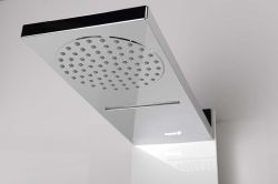 SOUL 200 panel prysznicowy 210x1500mm z baterią termostatyczną, biała