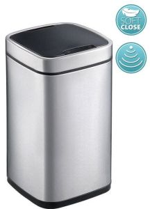 PERFECT kosz na śmieci s czujnikiem 12l, Soft Close, st. nierdzewna szczotkowana