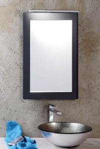 MITRA lustro w ramie 72x52x4cm, antracyt