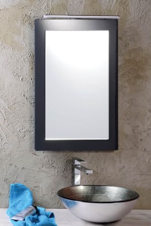 Przejdź do produktu MITRA lustro w ramie 72x52x4cm, antracyt