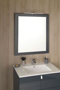 MITRA lustro w ramie 72x52x4cm, antracyt