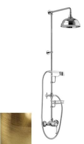 Przejdź do produktu VIENNA zestaw prysznicowy z baterią, mydelniczka,wys. 1291mm, brąz