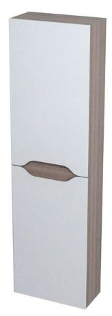 Przejdź do produktu WAVE szafka wysoka 40x140x20cm, biała/mali wenge