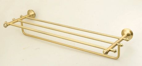 Przejdź do produktu ASTOR półka na ręczniki z relingiem, 670 mm, brąz