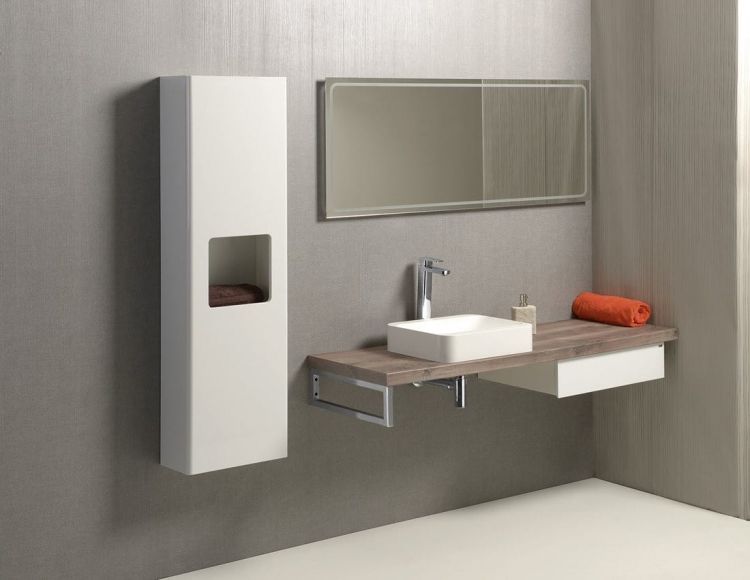 AVICE blat 130x50cm, orzech rustykalny
