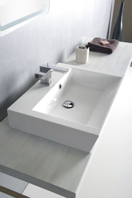 AVICE blat 190x50cm, dąb starobiały