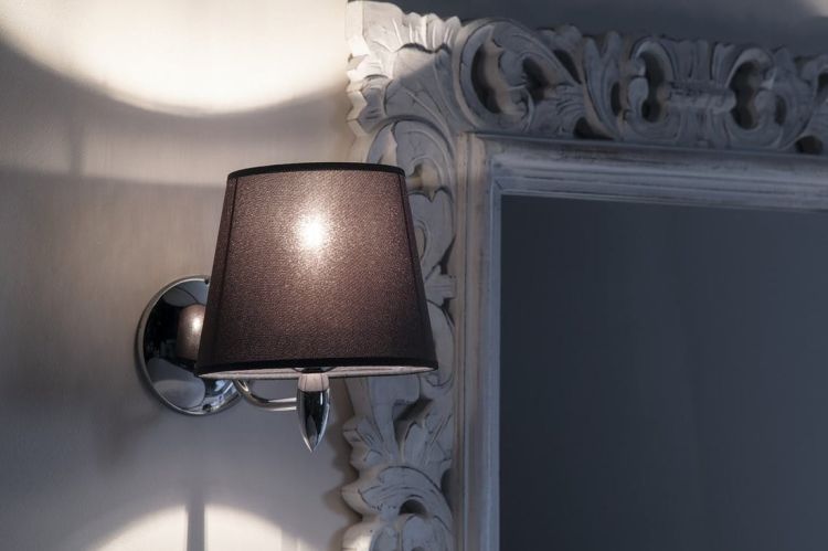 HANBO lampa ścienna E27 60W, 230V, chrom