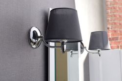 HANBO lampa ścienna E27 60W, 230V, chrom
